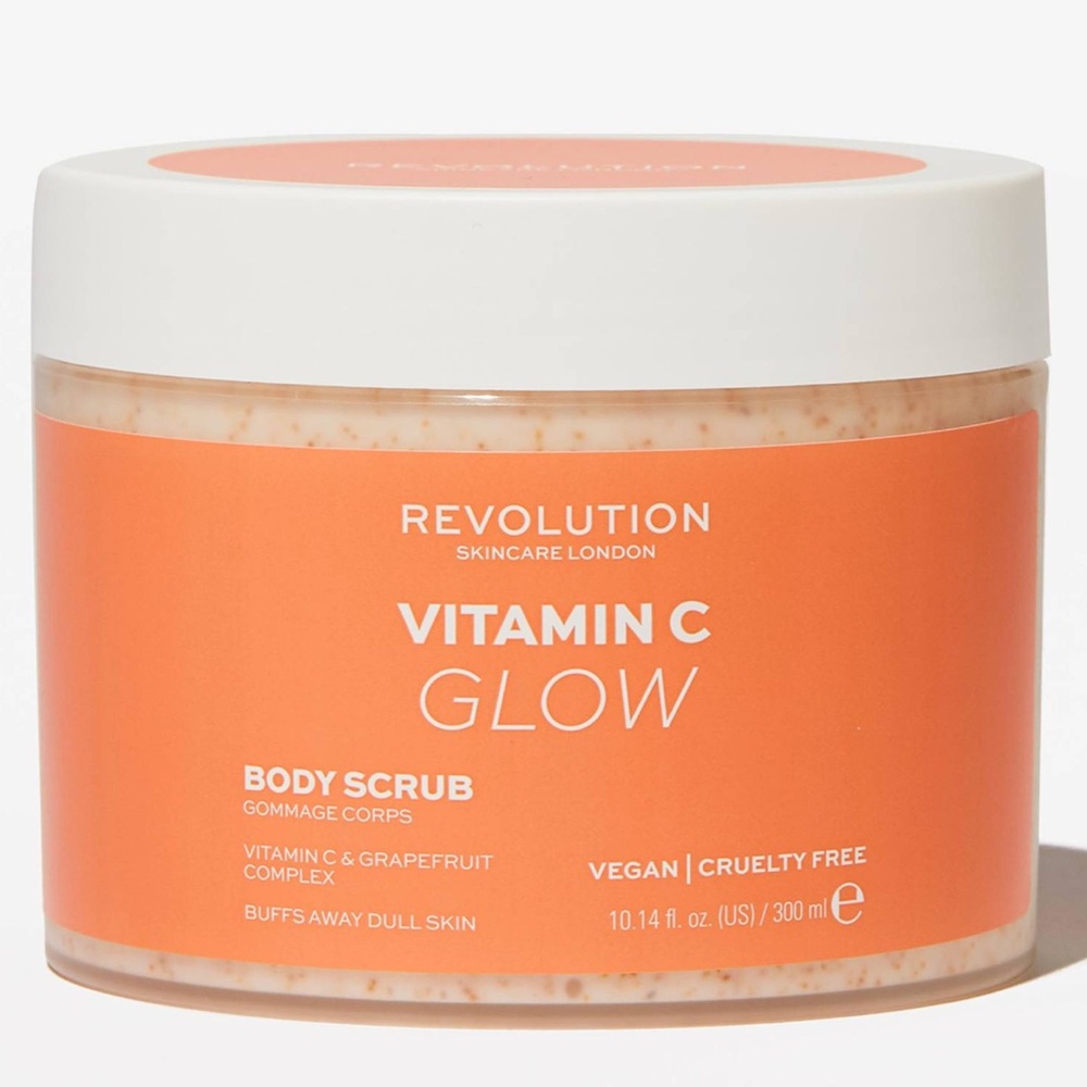 $32 Revolution Skincare London Vitamin C Glow Body Scrub New. 10.14 oz. Large